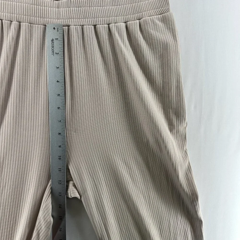 DOKOTOO Jumpsuit Size XL Ribbed Sleeveless Popover Tapered Cropped Beige - Picture 11 of 13